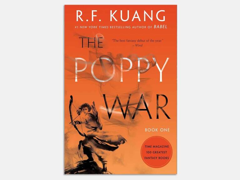 An image of the book cover of 'The Poppy War.'