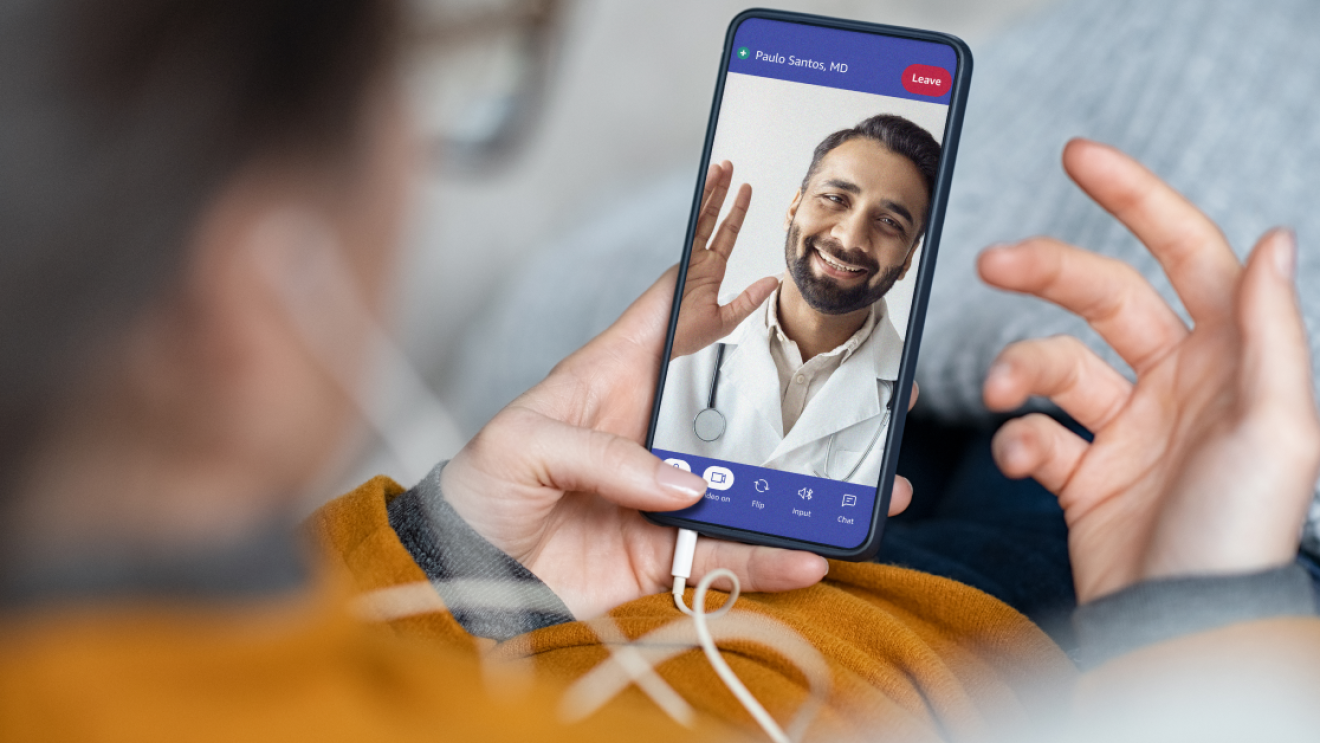 Amazon Clinic customers using the app.