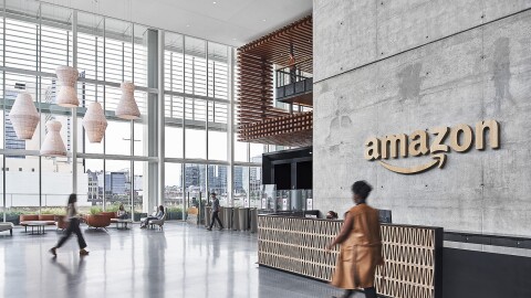 A rendering of Amazon's new office in Nashville, Tennessee